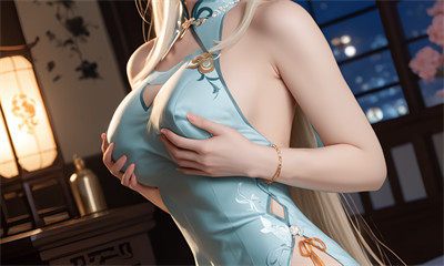 [105]精致AI绘画-原神-凝光性感写真-晚漫-共享AI国漫精致绘画AI高清视频